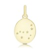 Thumbnail Image 1 of 9ct Yellow Gold Capricorn Constellation Disc Pendant Charm
