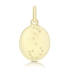 Thumbnail Image 1 of 9ct Yellow Gold Scorpio Constellation Disc Pendant Charm