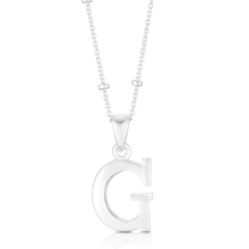 Sterling Silver Initial G Pendant