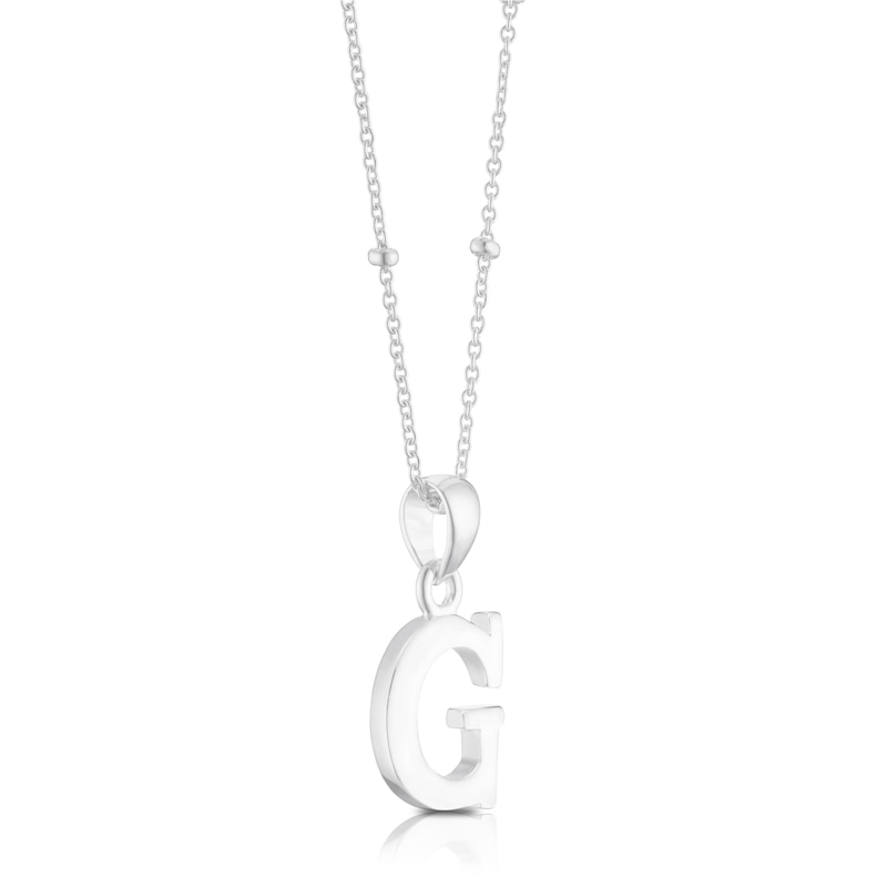 Main Image 2 of Sterling Silver Initial G Pendant