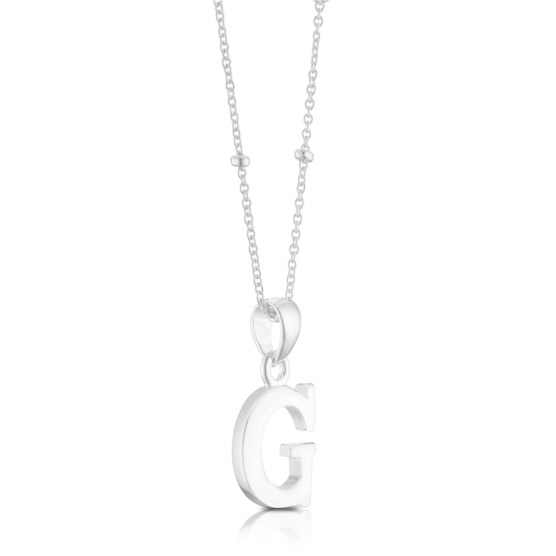 Sterling Silver Initial G Pendant