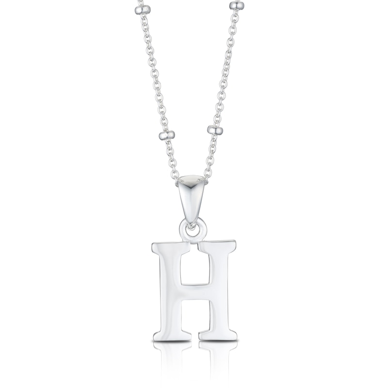 Main Image 1 of Sterling Silver Initial H Pendant