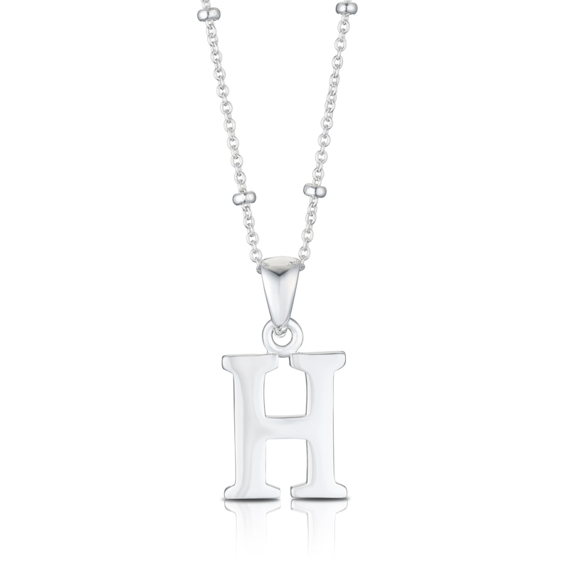 Sterling Silver Initial H Pendant