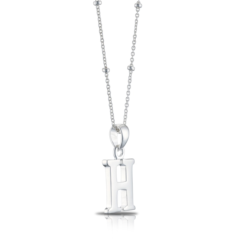 Main Image 2 of Sterling Silver Initial H Pendant