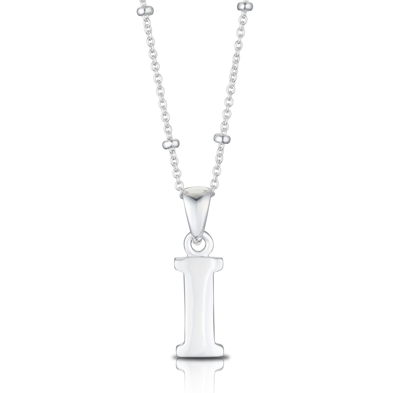 Sterling Silver Initial I Pendant