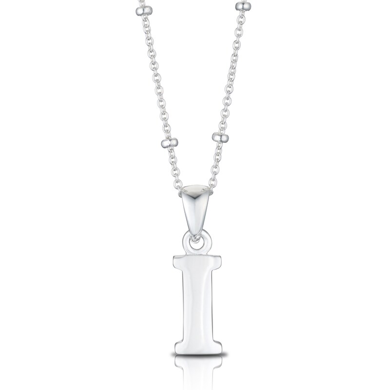 Main Image 1 of Sterling Silver Initial I Pendant