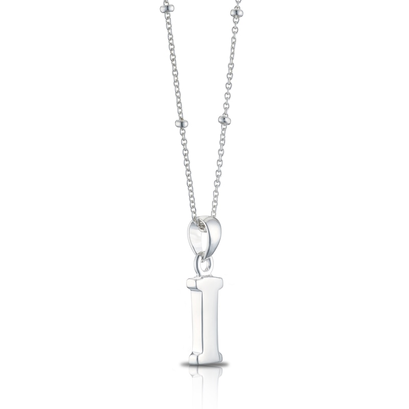 Main Image 2 of Sterling Silver Initial I Pendant