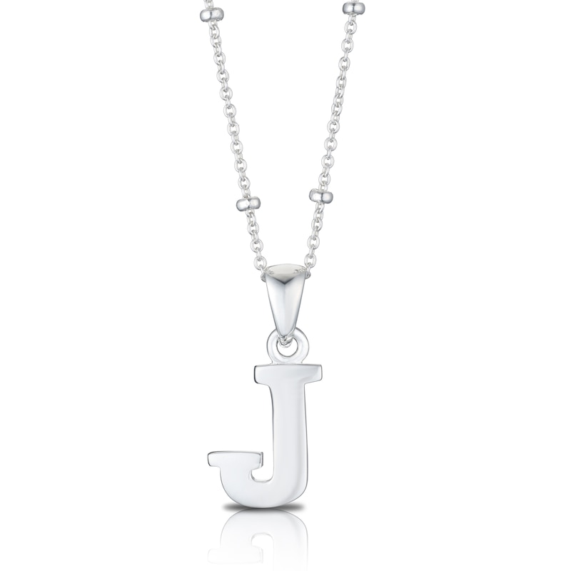 Main Image 1 of Sterling Silver Initial J Pendant
