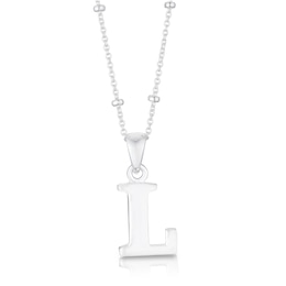 Sterling Silver Initial L Pendant