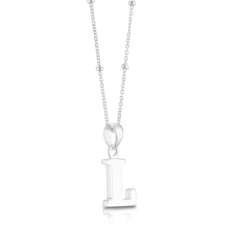 Main Image 2 of Sterling Silver Initial L Pendant