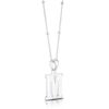 Thumbnail Image 2 of Sterling Silver Initial M Pendant