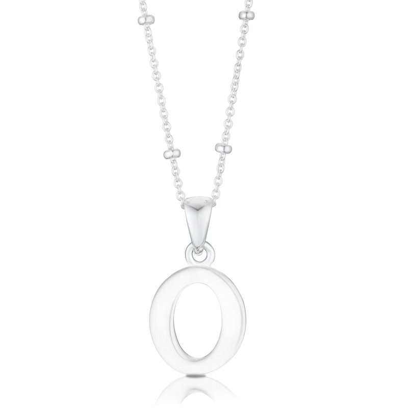 Main Image 1 of Sterling Silver Initial O Pendant