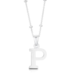 Sterling Silver Initial P Pendant