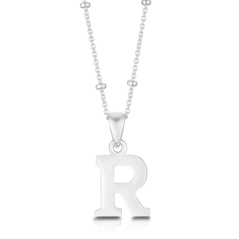 Main Image 1 of Sterling Silver Initial R Pendant