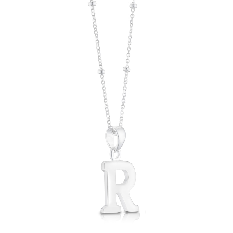 Sterling Silver Initial R Pendant