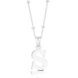 Sterling Silver Initial S Pendant