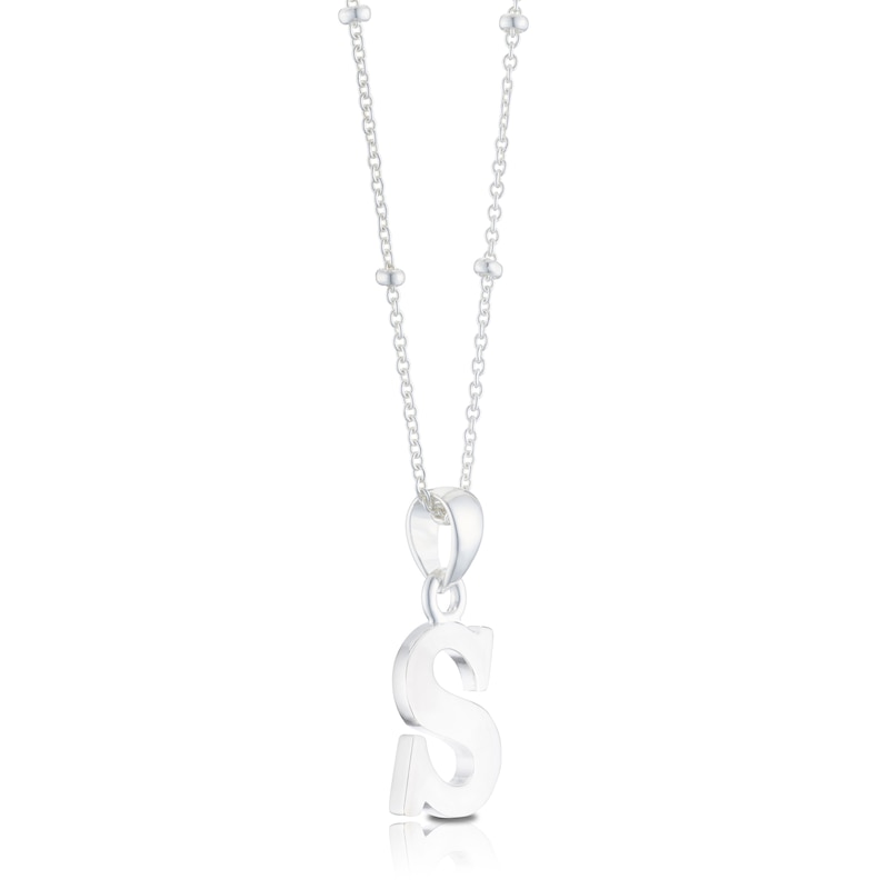 Sterling Silver Initial S Pendant