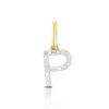 Thumbnail Image 0 of 9ct Yellow Gold Diamond Initial P Pendant Charm