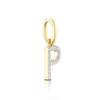 Thumbnail Image 1 of 9ct Yellow Gold Diamond Initial P Pendant Charm