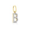 Thumbnail Image 1 of 9ct Yellow Gold Diamond Initial B Pendant Charm