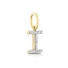 Thumbnail Image 1 of 9ct Yellow Gold Diamond Initial I Pendant Charm