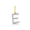 Thumbnail Image 0 of 9ct Yellow Gold Diamond Initial E Pendant Charm