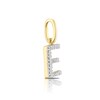 Thumbnail Image 1 of 9ct Yellow Gold Diamond Initial E Pendant Charm