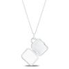 Thumbnail Image 2 of Sterling Silver Padlock Locket 16-18 Inch Chain