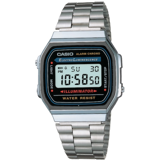Casio Vintage A168WA-1YES Men's Stainless Steel Bracelet Digital Watch