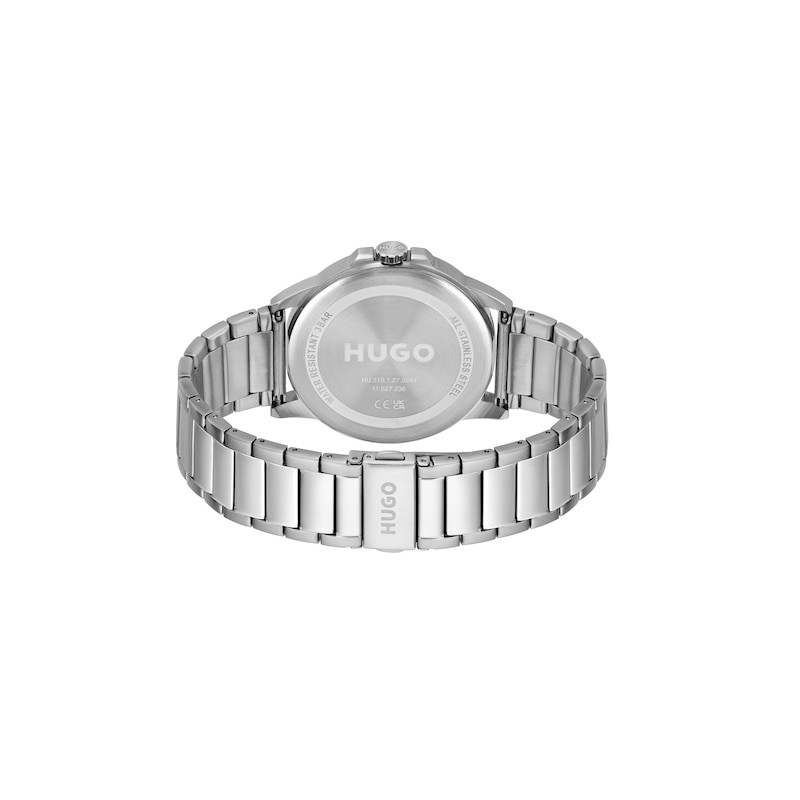 Main Image 3 of HUGO #First Men's Blue Dial Stainless Steel Bracelet Watch