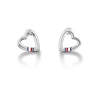 Thumbnail Image 0 of Tommy Hilfiger Open Heart Silver Tone Stud Earrings