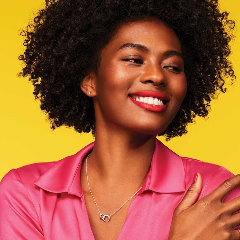 Main Image 3 of The Link of Love Diamond Necklace