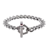 Thumbnail Image 1 of Tommy Hilfiger Logo Silver Tone Toggle Chain Bracelet