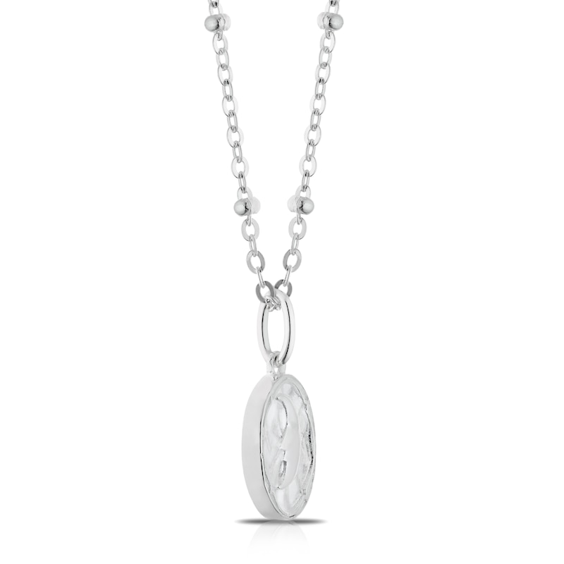 Main Image 2 of Sterling Silver Star & Moon Disc Pendant