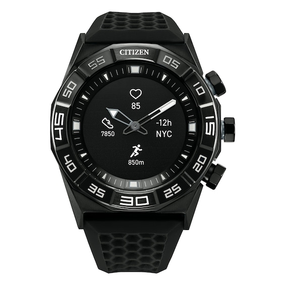 Citizen CZ Smart Mens Black Silicone Strap SmartWatch