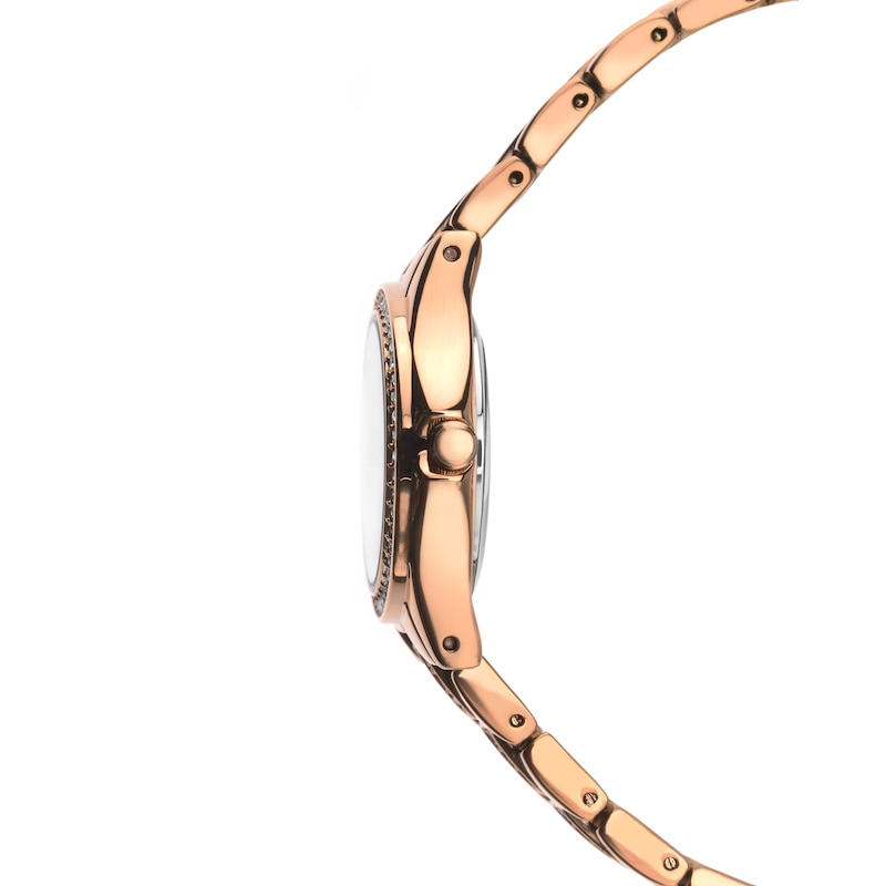 Sekonda Joanne Ladies' Stone Set Rose Gold-Plated Bracelet Watch