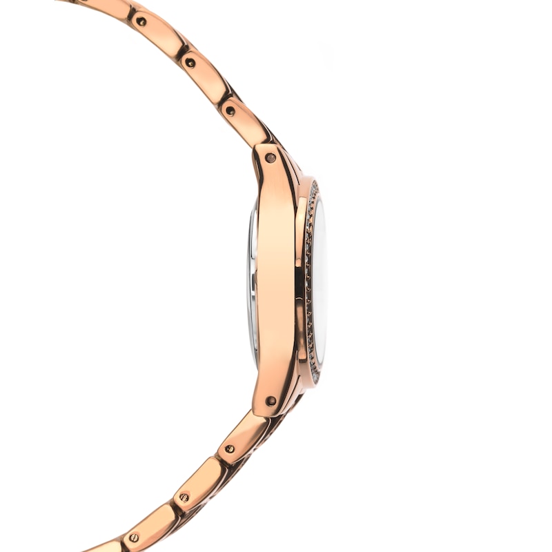 Sekonda Joanne Ladies' Stone Set Rose Gold-Plated Bracelet Watch | H.Samuel