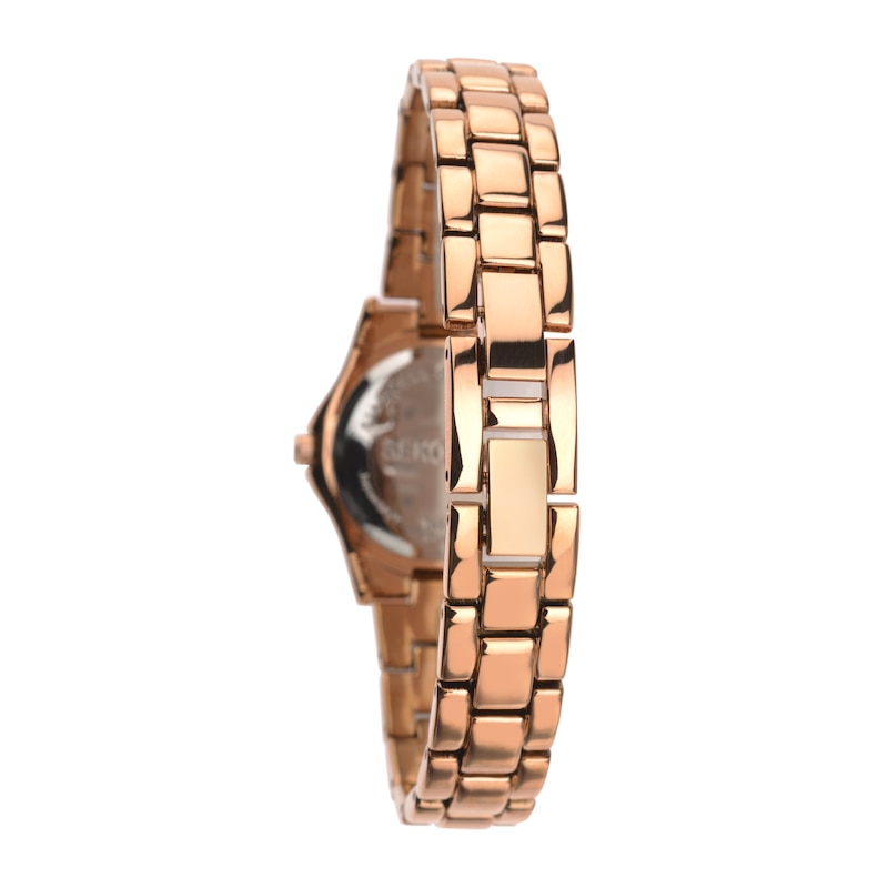 Main Image 7 of Sekonda Joanne Ladies' Stone Set Rose Gold-Plated Bracelet Watch