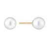 Thumbnail Image 1 of 9ct Yellow Gold Cultured Freshwater Pearl 7mm Stud Earrings