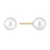 Thumbnail Image 0 of 9ct Yellow Gold Cultured Freshwater Pearl 7mm Stud Earrings