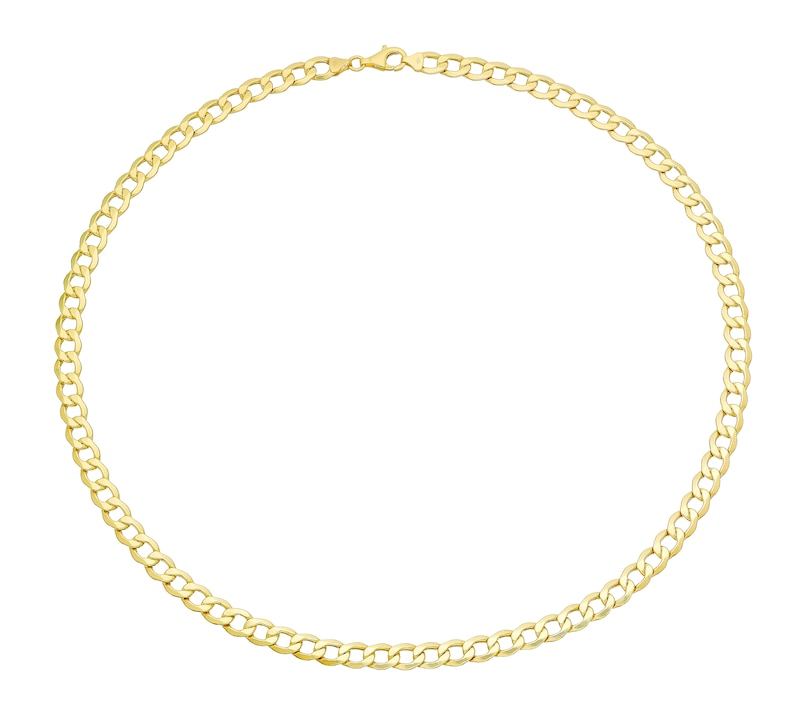 9ct Yellow Gold 22 Inch Curb Chain