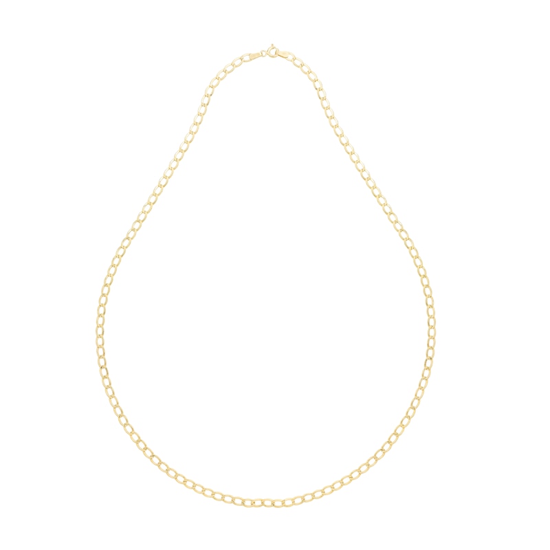 9ct Yellow Gold 22 Inch Curb Chain