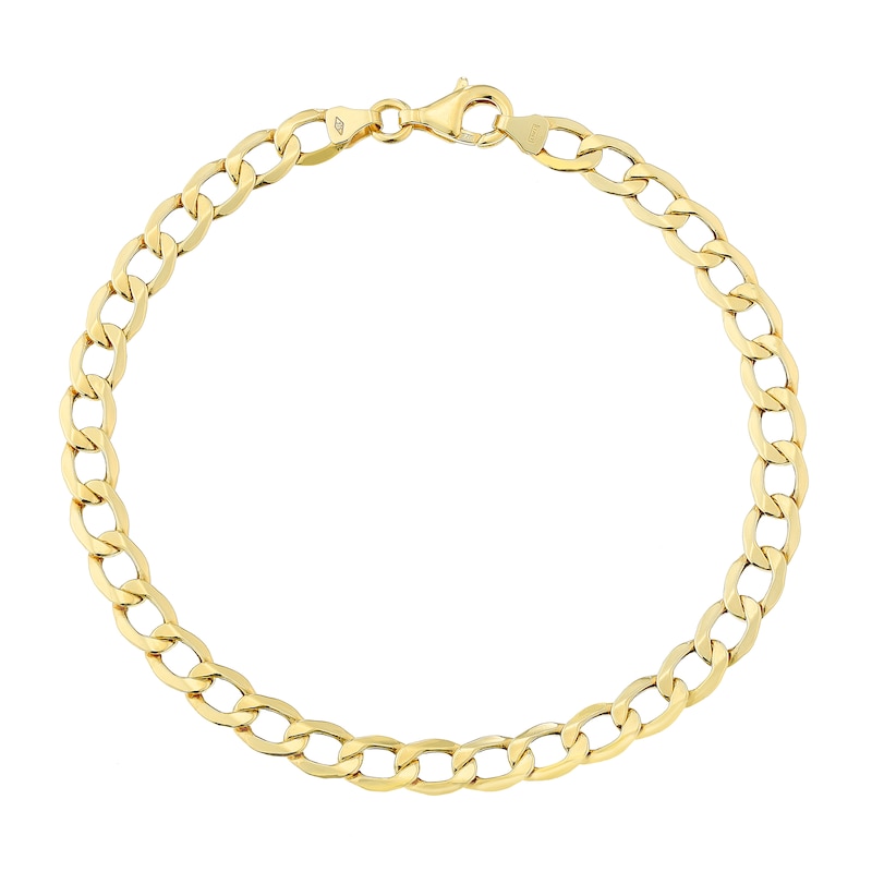 9ct Yellow Gold 8 Inch Curb Bracelet | H.Samuel