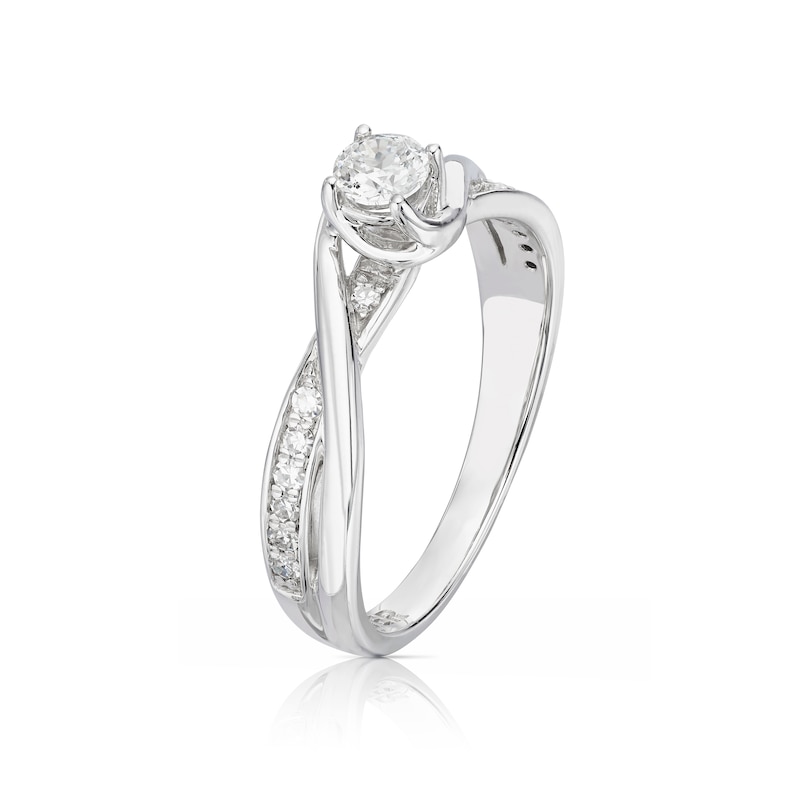 Main Image 2 of The Forever Diamond 18ct White Gold 0.33ct Diamond Solitaire Ring
