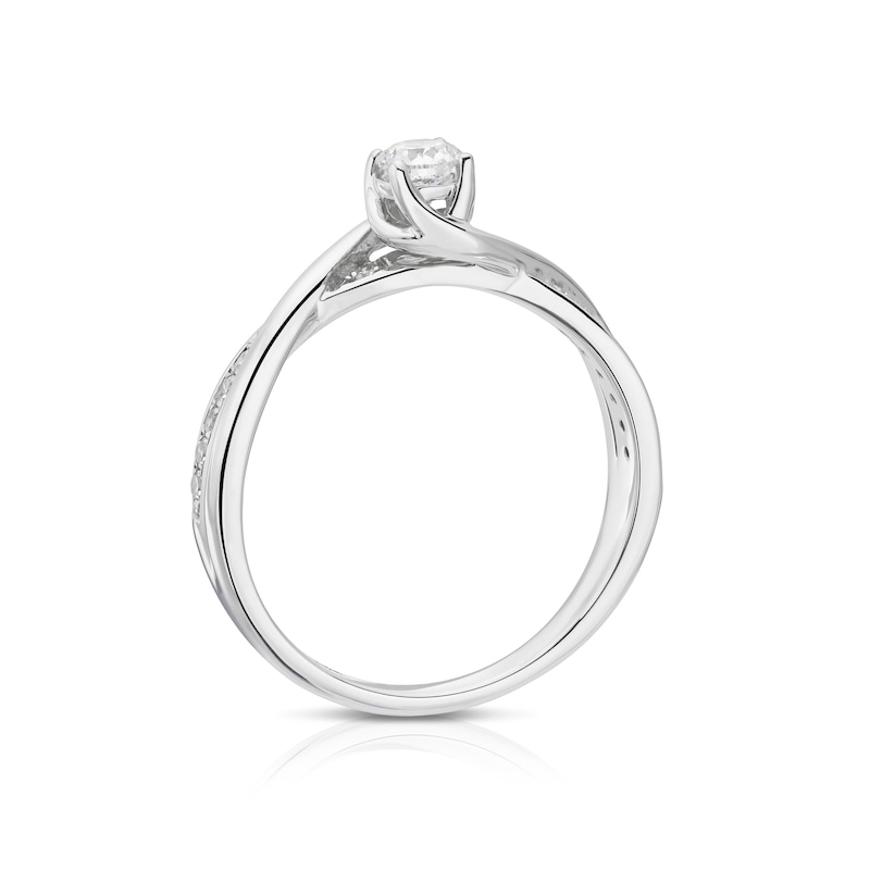 Main Image 3 of The Forever Diamond 18ct White Gold 0.33ct Diamond Solitaire Ring
