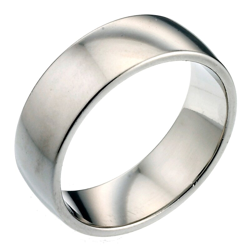 Platinum 7mm Extra Heavy Court Ring