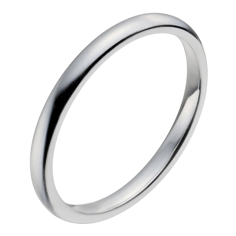 Main Image 1 of Platinum 2mm Super Heavy Court Ring