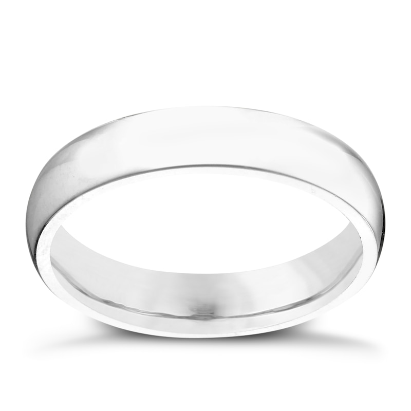 Main Image 1 of Platinum 4mm Super Heavy Court Ring