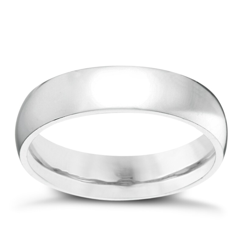 Main Image 1 of Platinum 5mm Super Heavy Court Ring