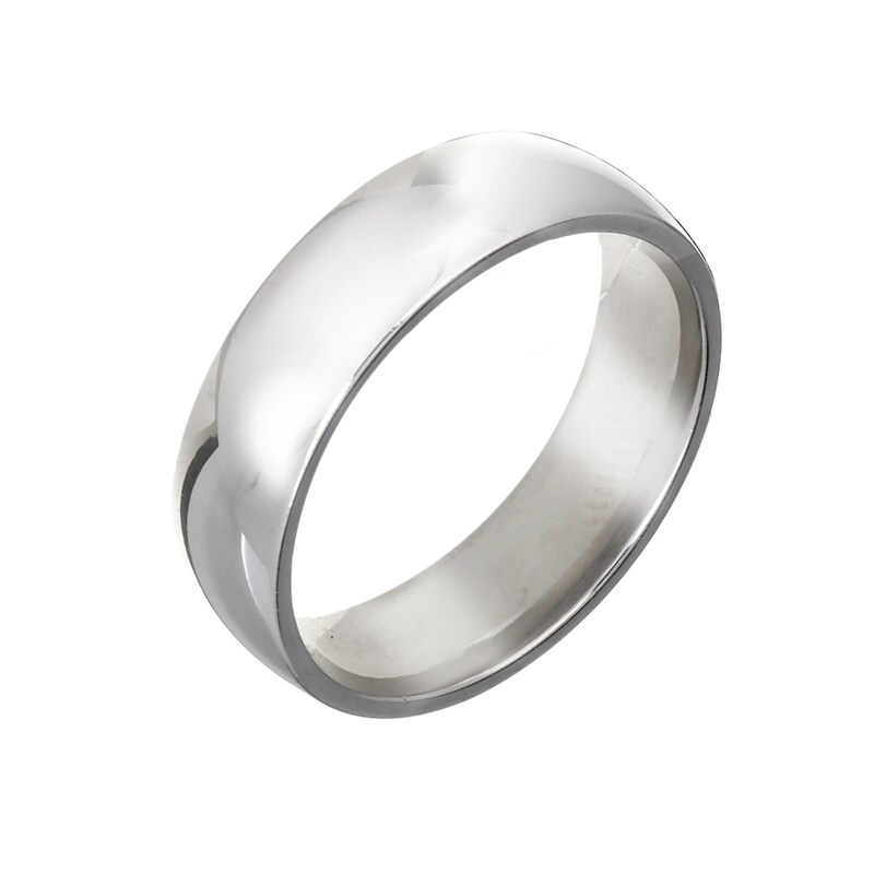 Main Image 1 of Platinum 6mm Super Heavy Court Ring